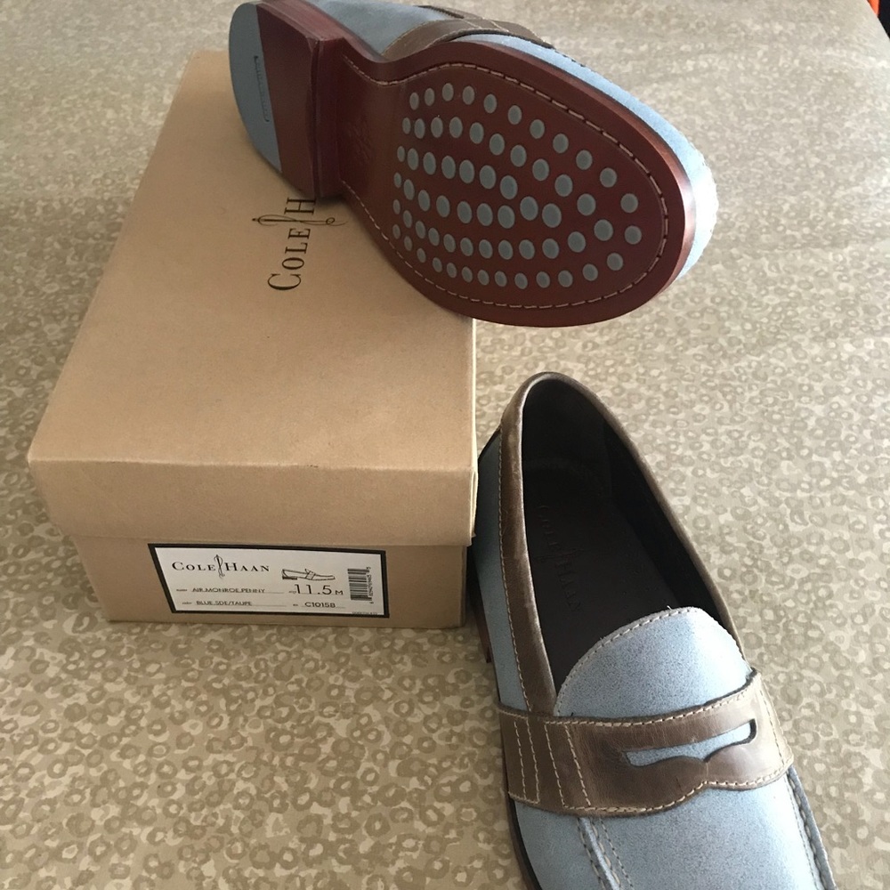 Cole Haan Two toned leather Nike Air Loafers 11.5m